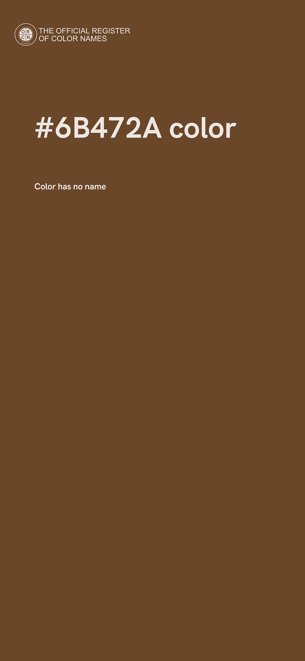 #6B472A color image