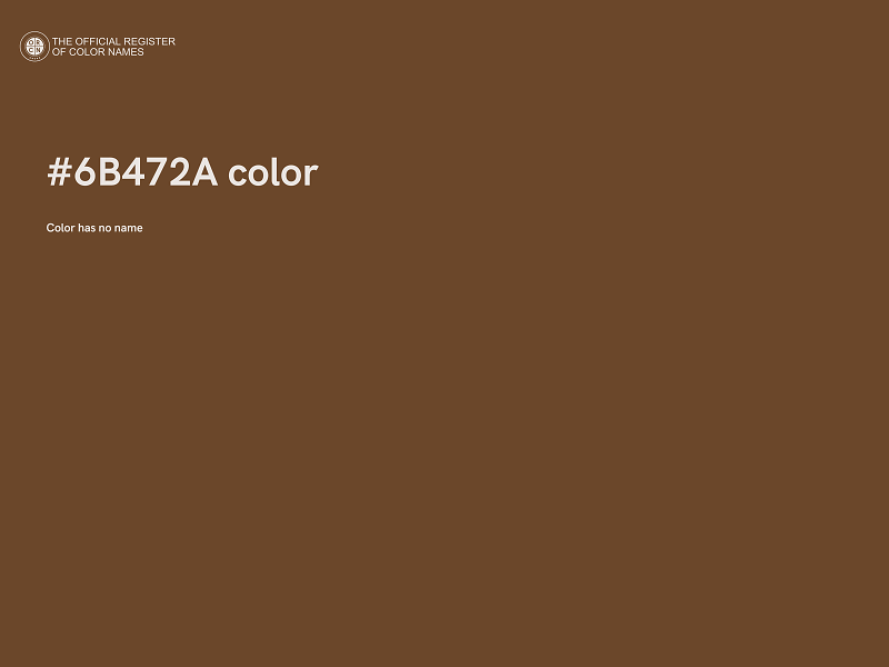 #6B472A color image