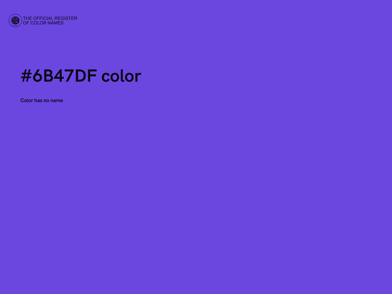 #6B47DF color image