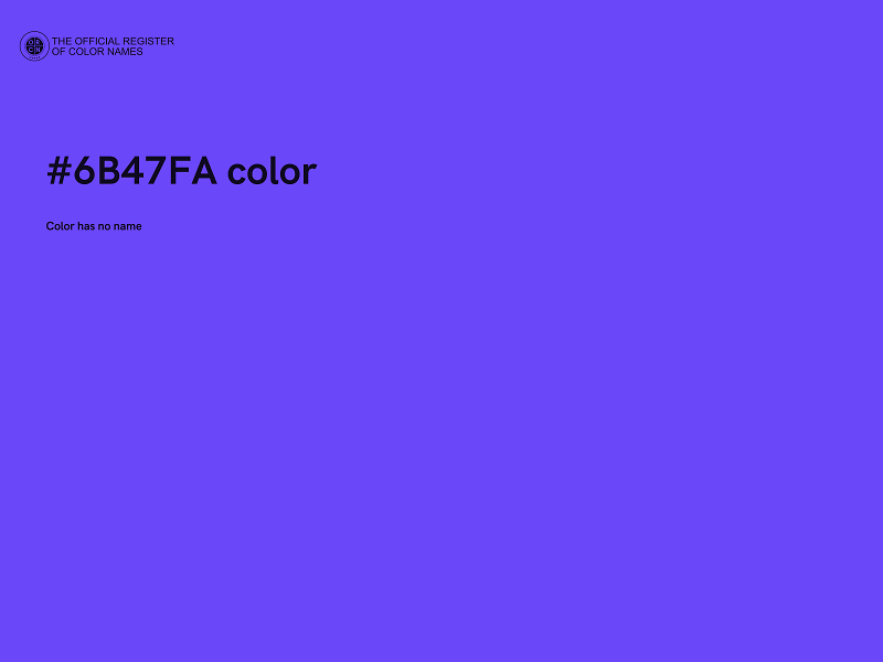 #6B47FA color image