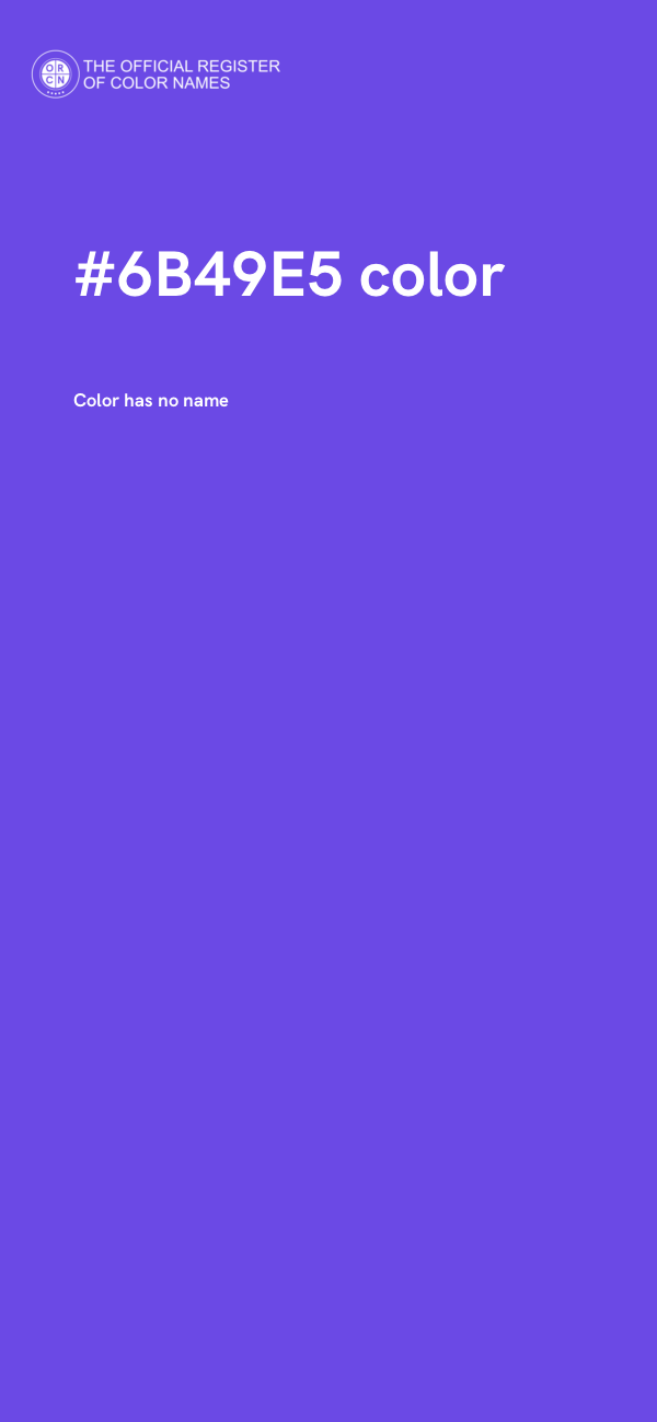 #6B49E5 color image