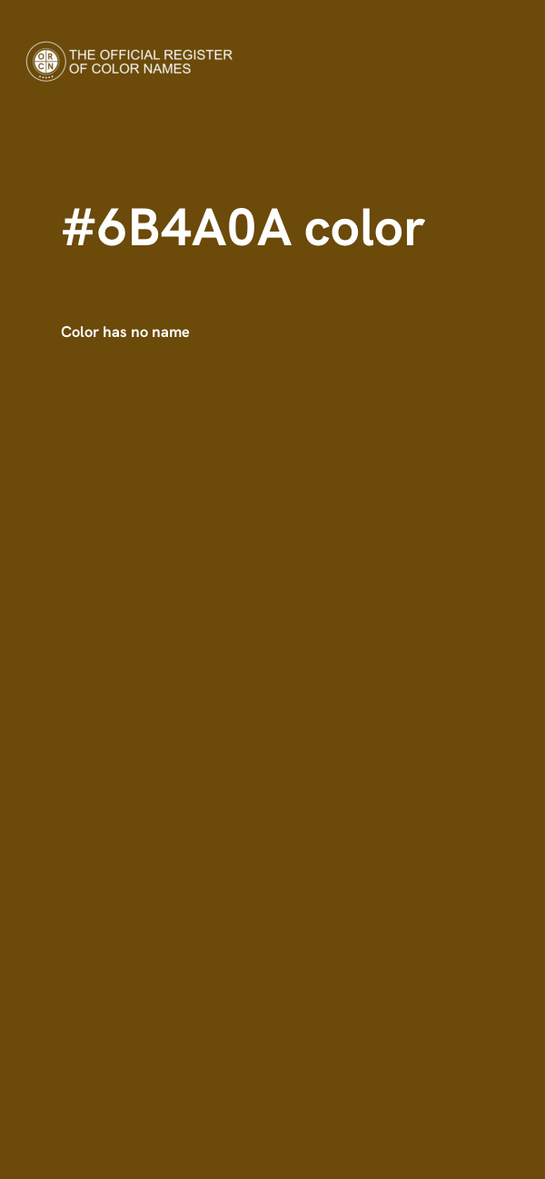 #6B4A0A color image