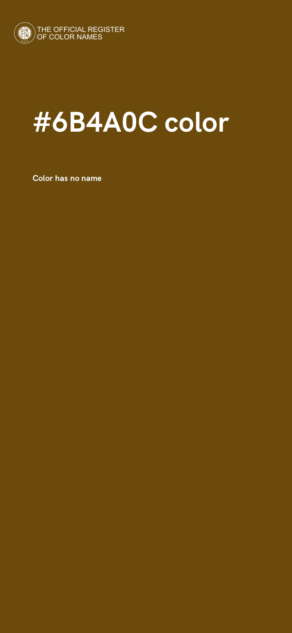 #6B4A0C color image