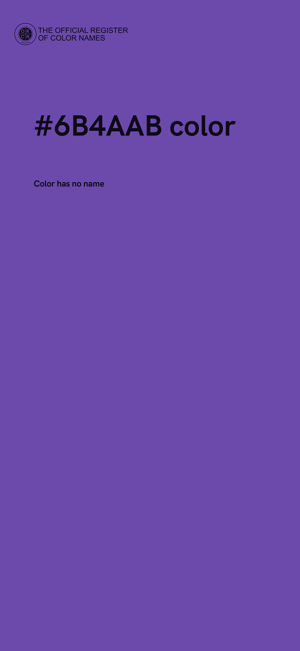 #6B4AAB color image