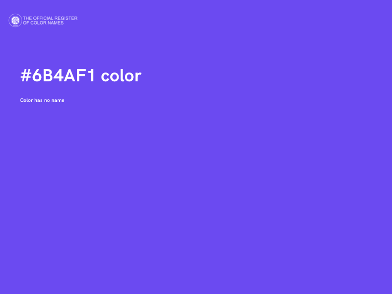 #6B4AF1 color image