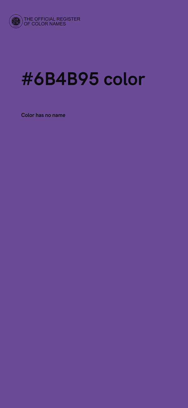 #6B4B95 color image