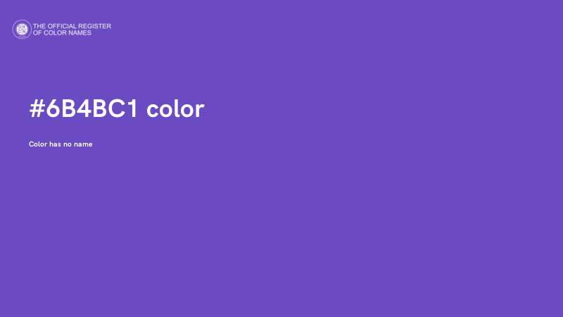 #6B4BC1 color image