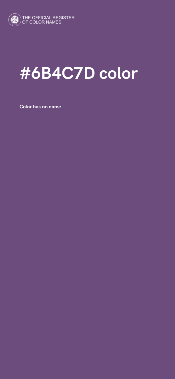 #6B4C7D color image
