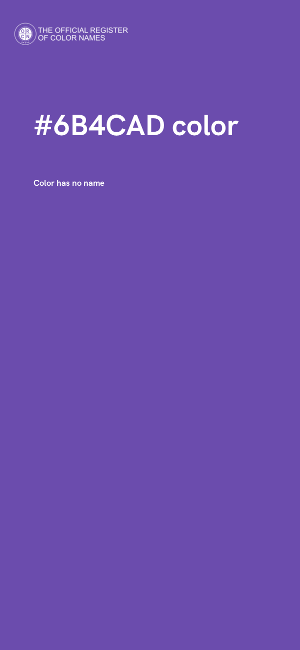 #6B4CAD color image