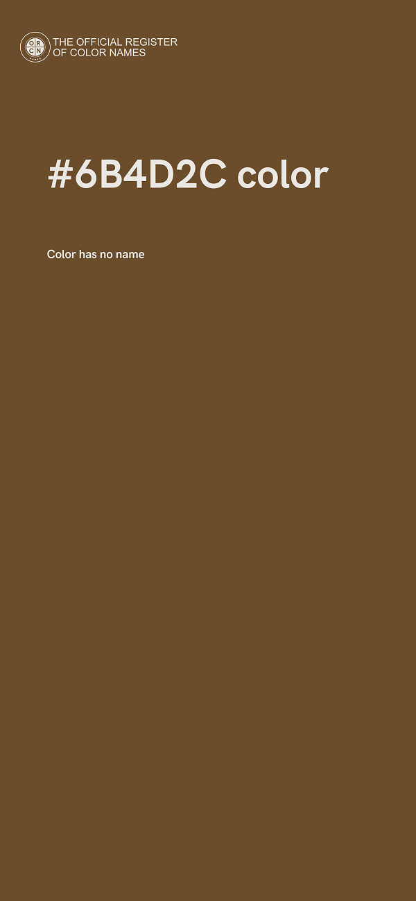 #6B4D2C color image