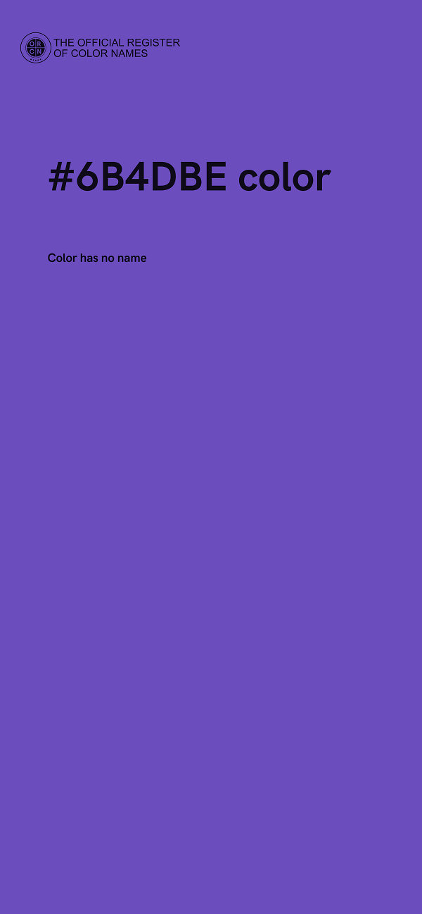 #6B4DBE color image