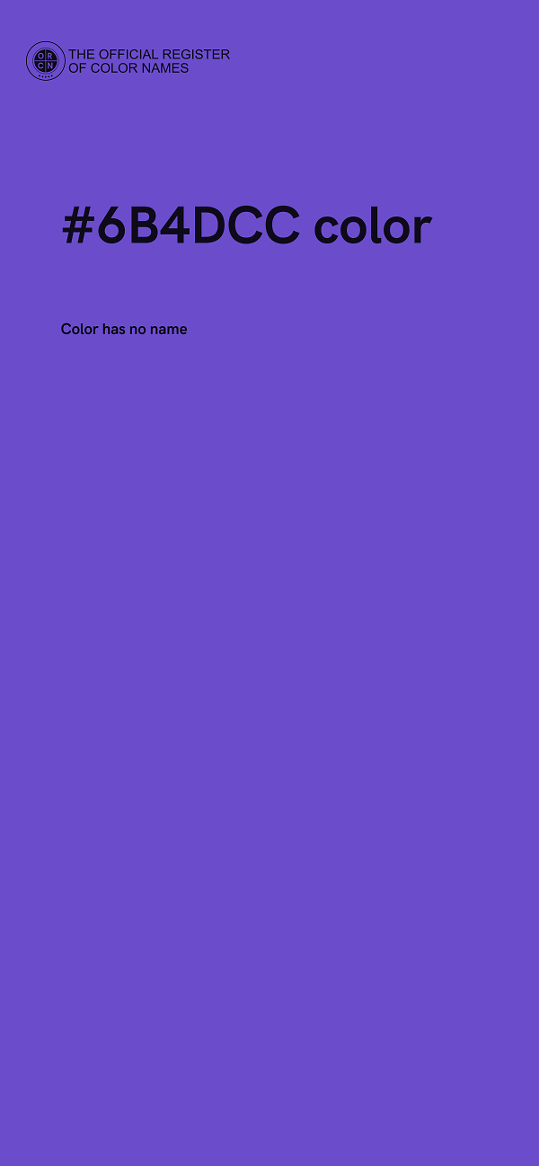 #6B4DCC color image