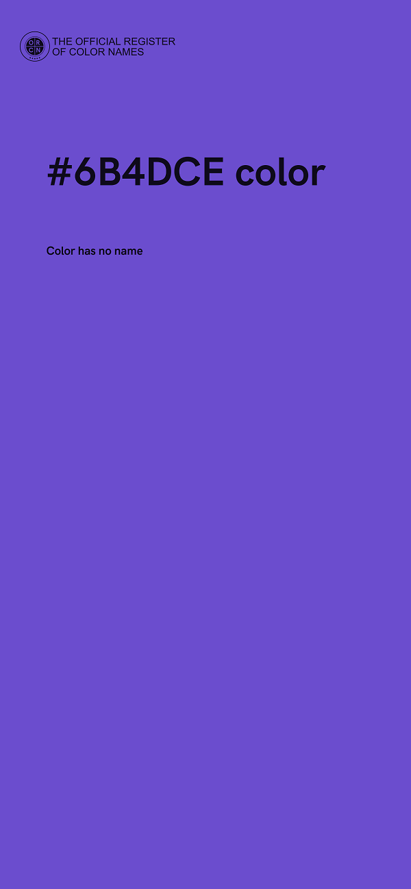#6B4DCE color image