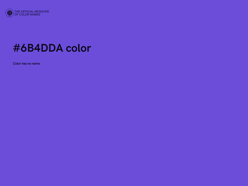 #6B4DDA color image