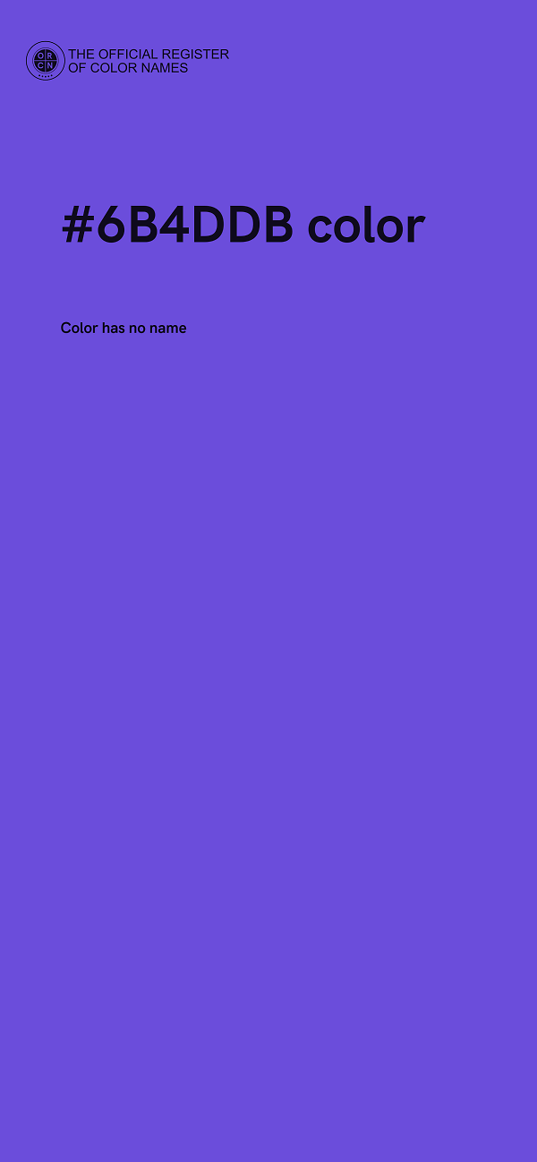 #6B4DDB color image
