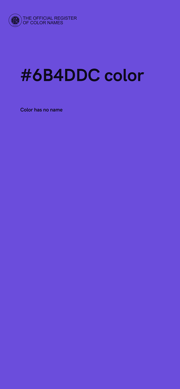 #6B4DDC color image