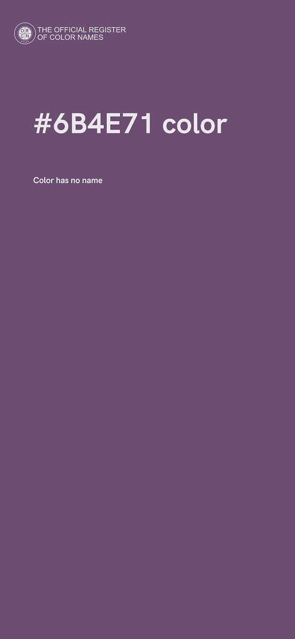 #6B4E71 color image
