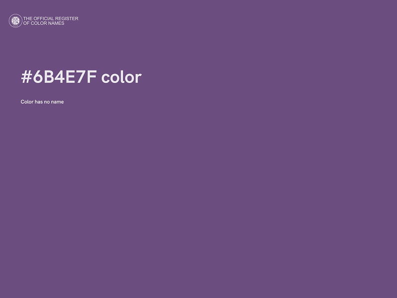 #6B4E7F color image