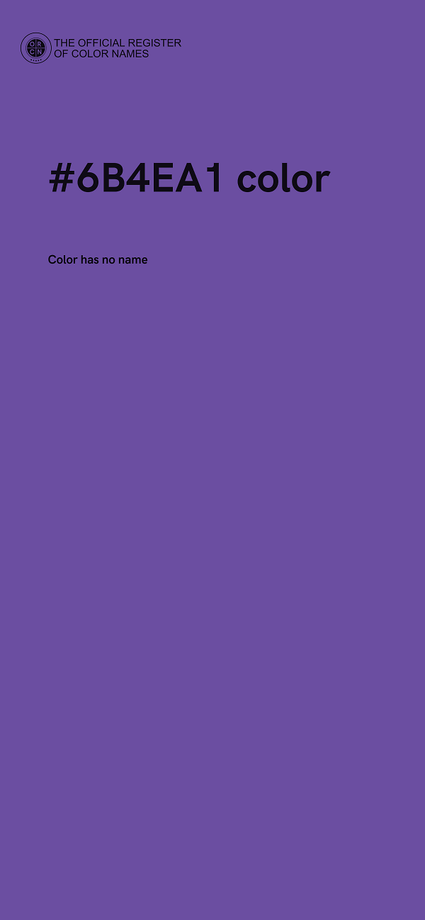 #6B4EA1 color image