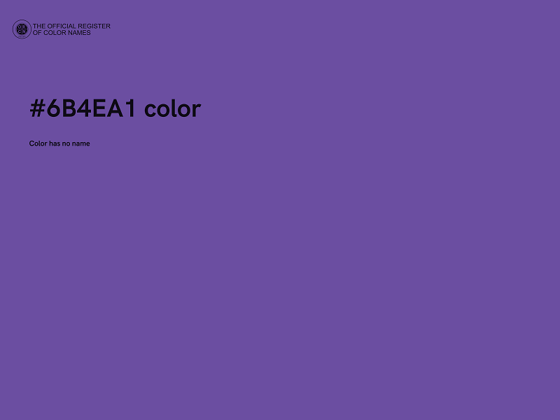 #6B4EA1 color image