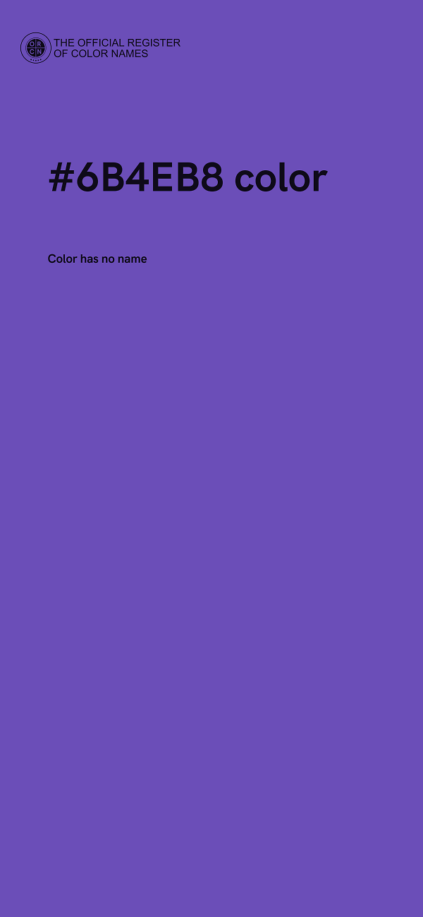 #6B4EB8 color image
