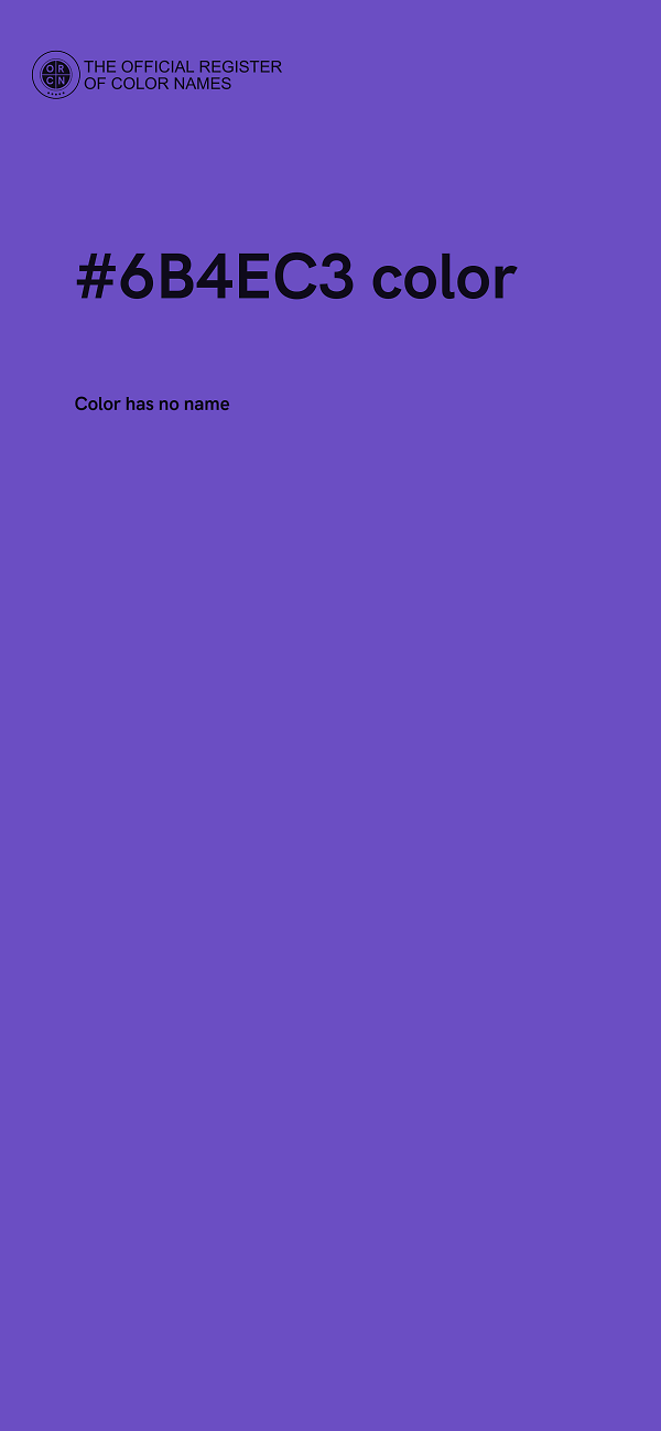 #6B4EC3 color image