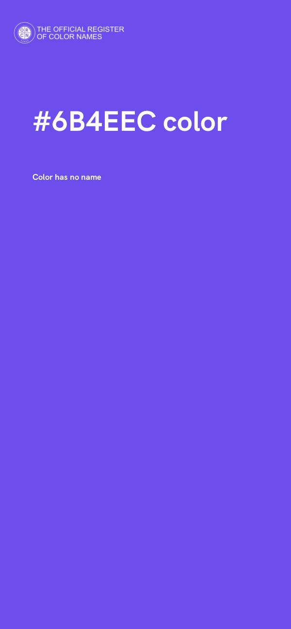#6B4EEC color image