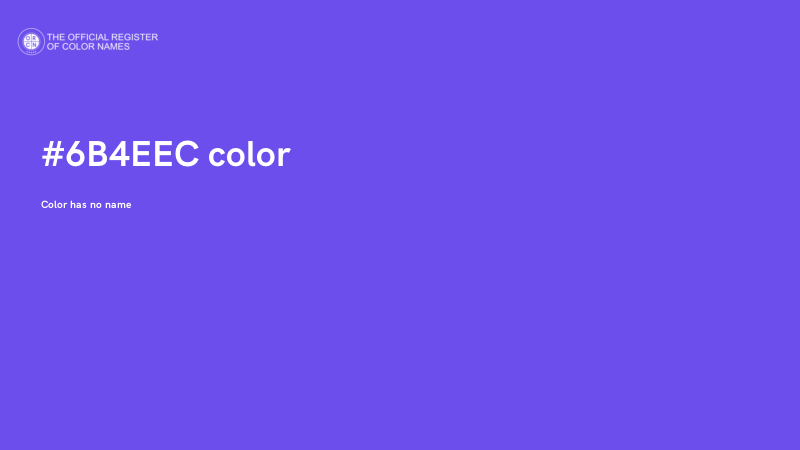 #6B4EEC color image