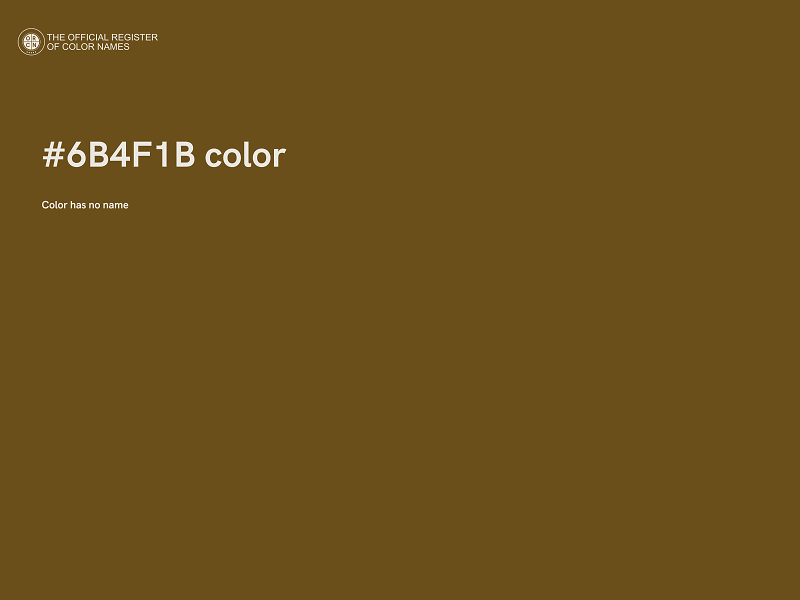 #6B4F1B color image