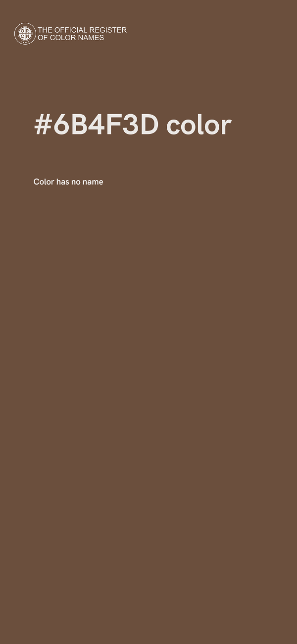 #6B4F3D color image