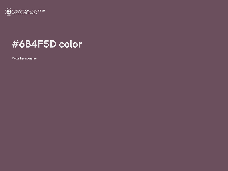 #6B4F5D color image