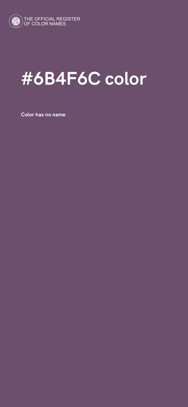 #6B4F6C color image