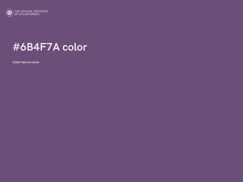 #6B4F7A color image