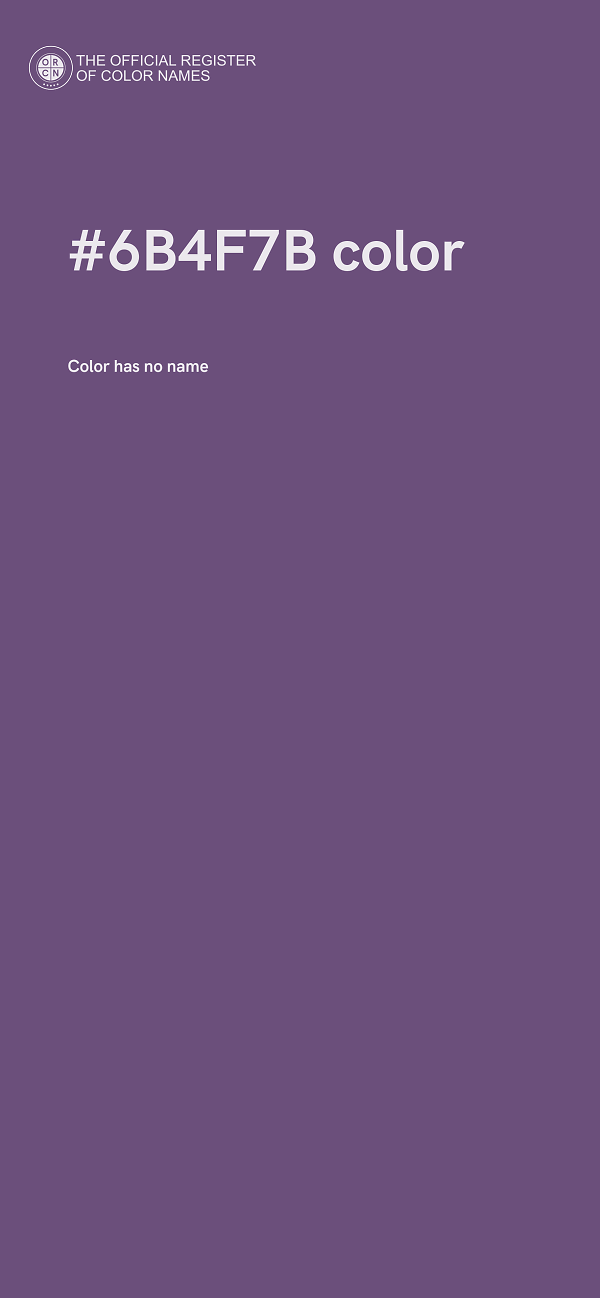 #6B4F7B color image