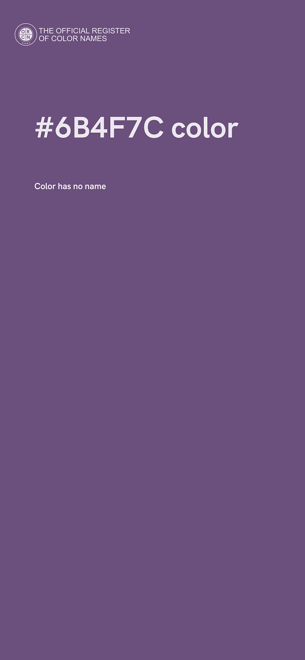#6B4F7C color image