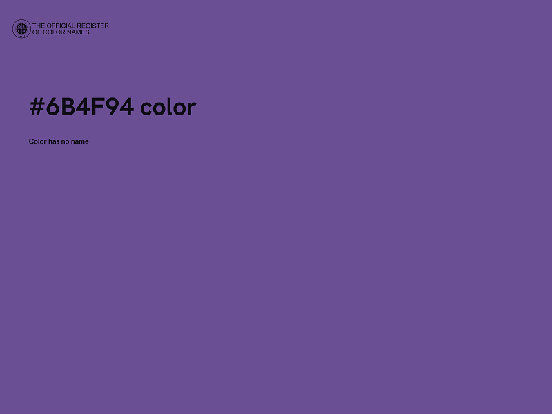 #6B4F94 color image