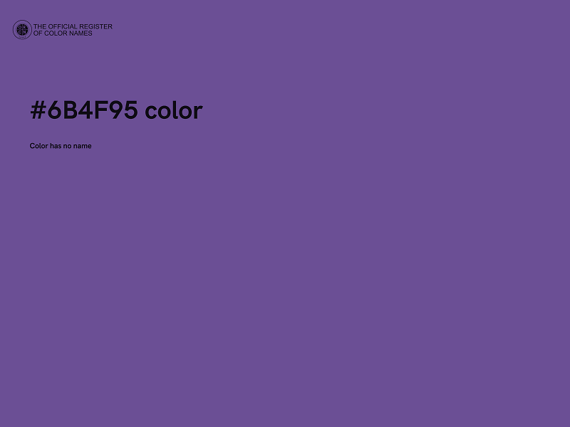 #6B4F95 color image