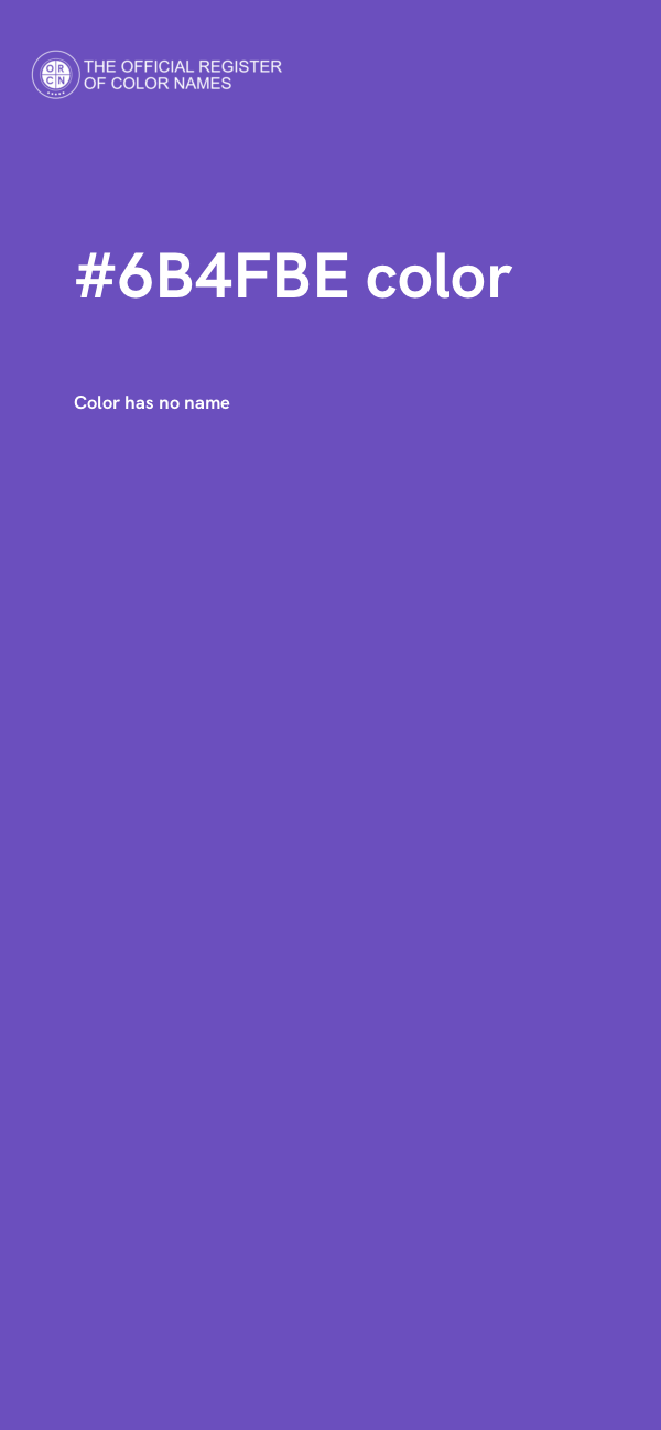 #6B4FBE color image
