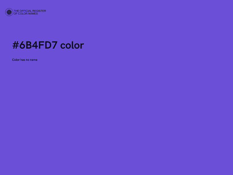 #6B4FD7 color image
