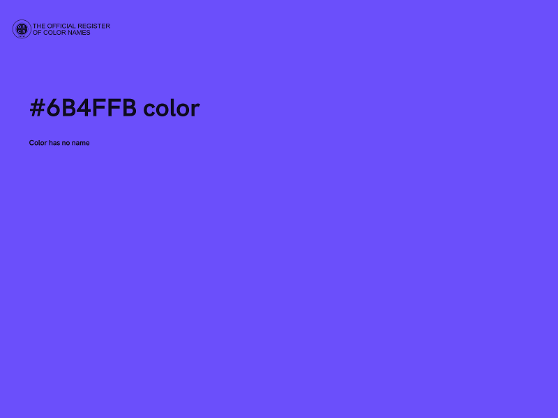 #6B4FFB color image