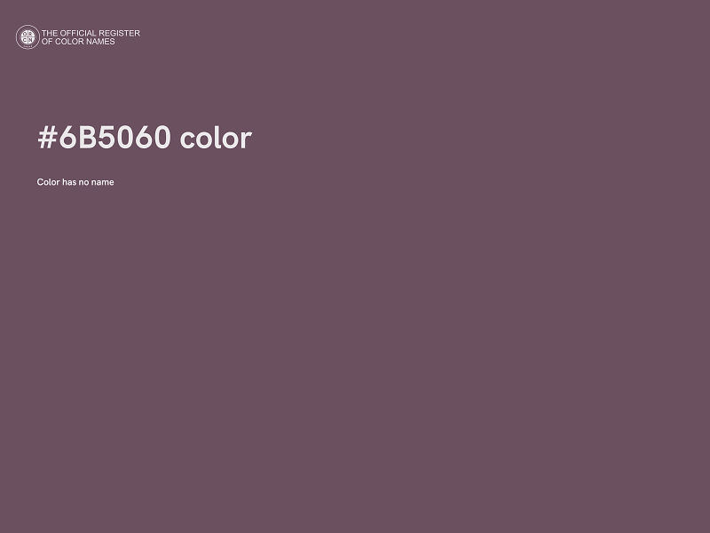 #6B5060 color image