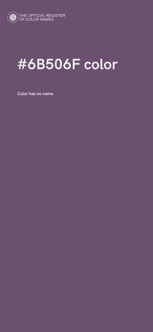 #6B506F color image