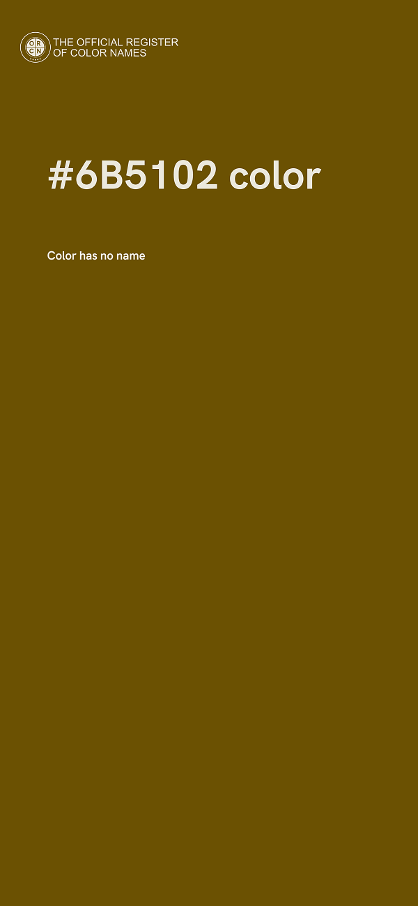 #6B5102 color image