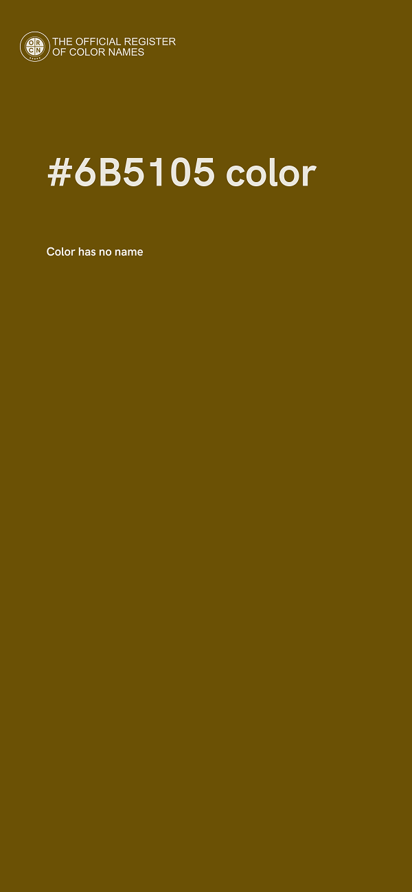 #6B5105 color image