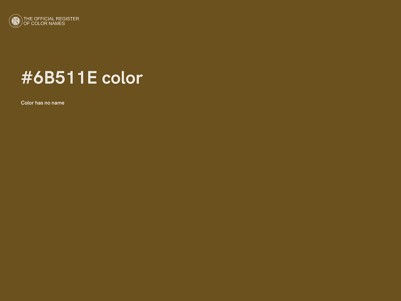 #6B511E color image