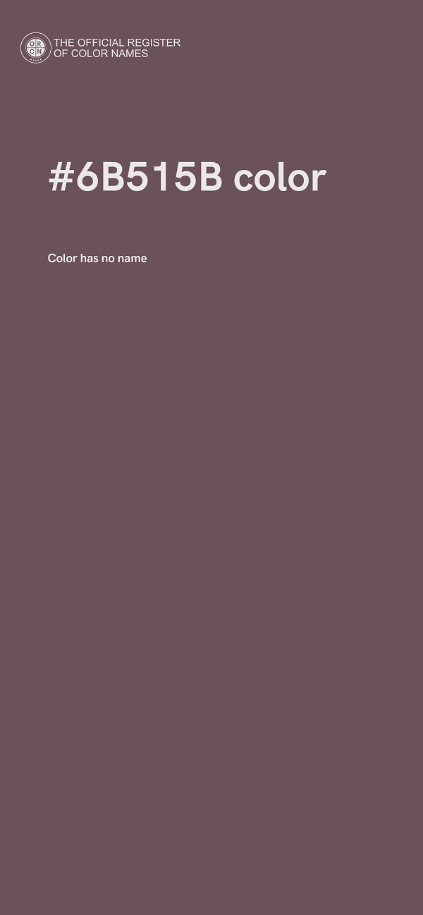 #6B515B color image