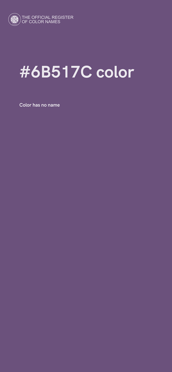 #6B517C color image