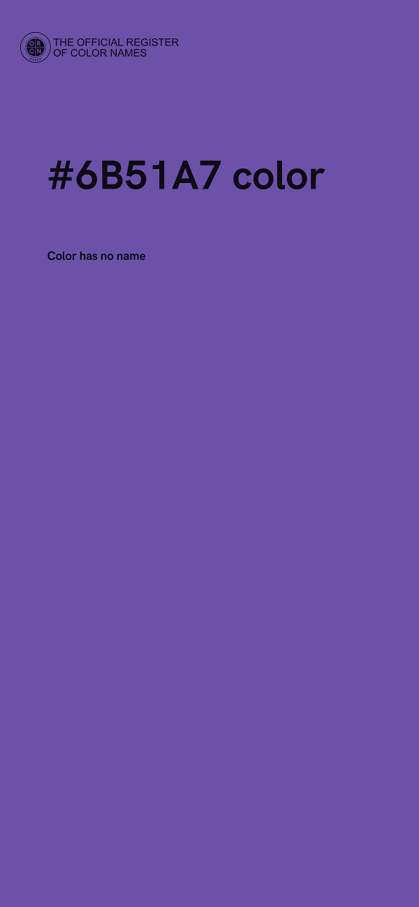 #6B51A7 color image