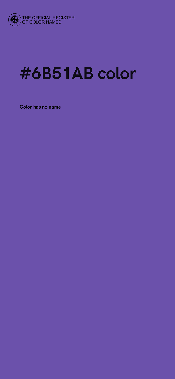 #6B51AB color image