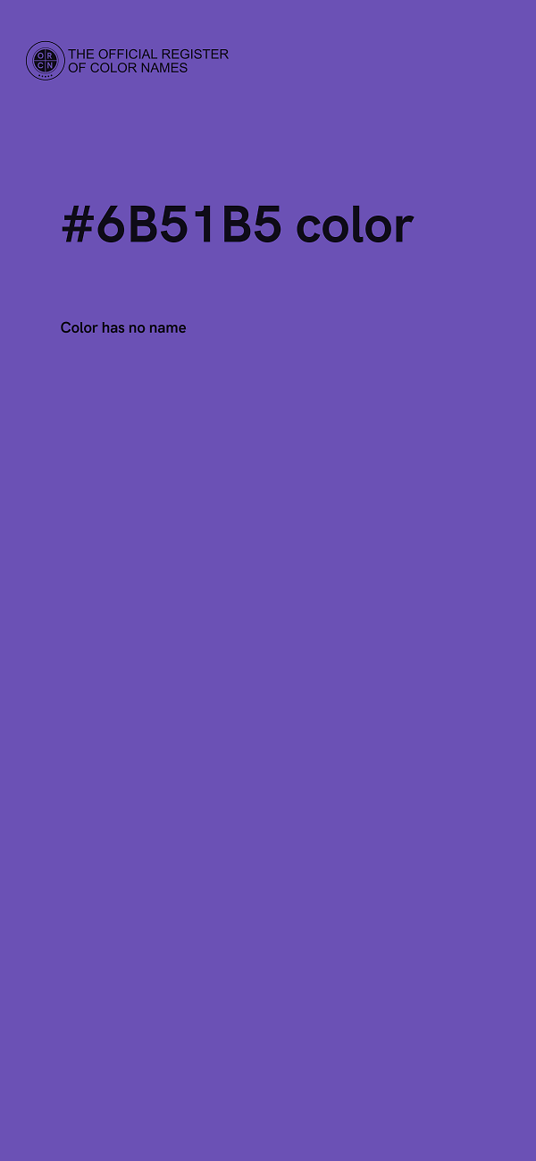 #6B51B5 color image